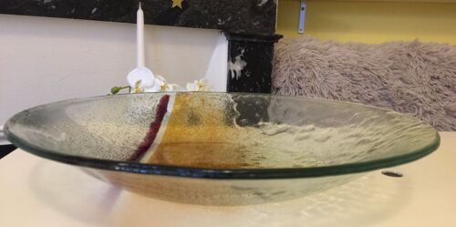 Grand Plat Ou Coupe À Fruits Ou Saladier Artisanal Modèle Unique