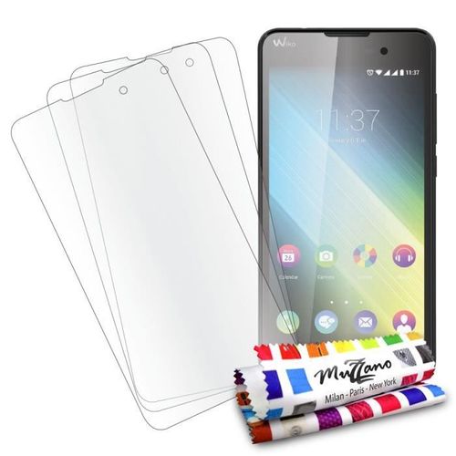 3 X FILM DE PROTECTION WIKO LENNY 2 TRANSPARENT ANTI RAYURES