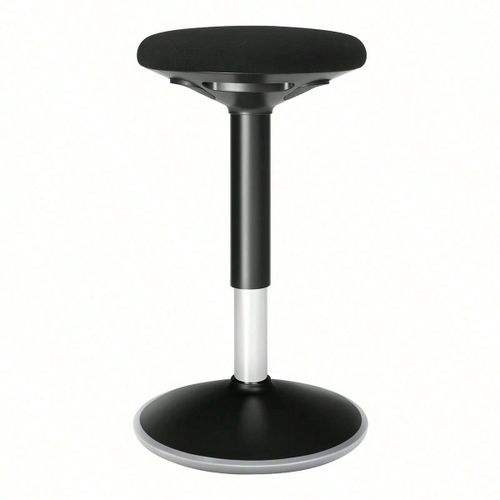 Tabouret Dynamique, Siège De Travail Rotatif À 360°, Ergonomique, Hauteur Réglable 50-65 Cm, Montage Simple, Noir