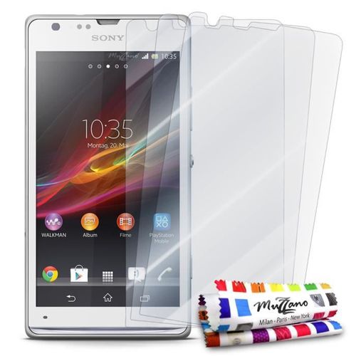 3 X Film De Protection Sony Xperia Sp Transparent Anti Rayures