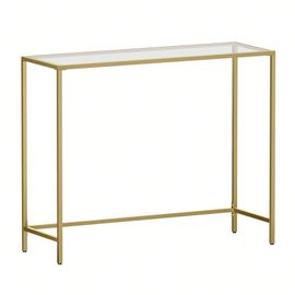 Table Console, Table D'entrée, Bout De Canapé, Pieds Réglables, Doré