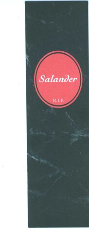 Marque-Page Des Editions Actes Sud, Collection Actes Noirs : "Salander", Millenium 6, "La Fille Qui Devait Mourir"