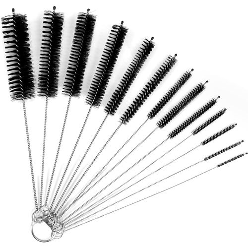 Ensemble de 13 Mini Brosses de Nettoyage pour Tubes,Bouteilles,Gourdes,Pailles,Thermos-Idéal pour Un Nettoyage Efficace et Précis des Récipients Variés-Accessoire Pratique pour la Maison