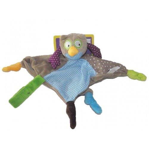 Doudou Chouette Hibou Tex Baby Plat Attache Sucette Tetine Peluche Jouet Bebe Blankie Plush Comforter Owl