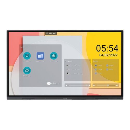 Sharp PN-L752B - 75" L2B Series écran LCD rétro-éclairé par LED - signalisation numérique - avec écran tactile (multi-touches) - 4K UHD (2160p) 3840 x 2160 - Direct LED
