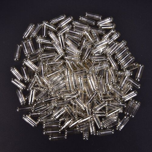 1000 Pièces/Lot Haute Qualité Transparent Vide Gélatine Capsules Clair Halal Séparé Boîte 