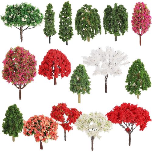 Arbres Miniatures À Bricoler : 16 Pièces Arbres De Jardin Féériques Ornements De Plantes Arbres En Plastique Arbres Modèles Mixtes Arbres De Diorama Accessoires De Jardin Miniatures Pour-Générique