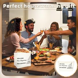 Panier À Pain En Tissu Pour Pendaison De Crémaillère, Idée Cadeau Personnalisée, Sac Pour Couple, Ami, Femme, Premier Emménagement, Pendaison De Crémaillère