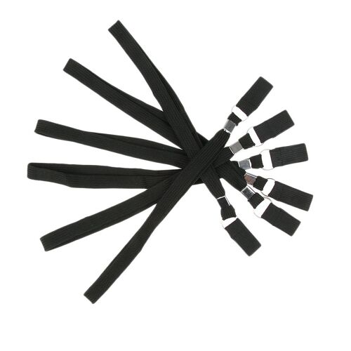 Lot De 6 Bracelets Noirs De Randonnée, Cordes De Canne, Béquille, Tabouret, Chaise, Siège, À Main, 24cm 