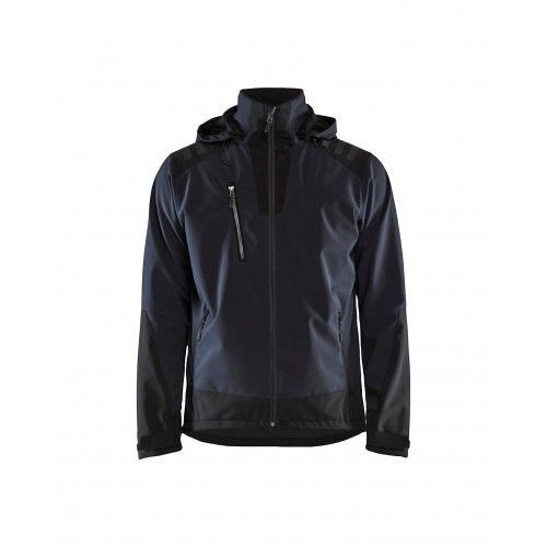 Veste Softshell Coupe-Vent Étanche 4749 Stretch 2d - Marine Et Noir - Taille 3xl Blaklader