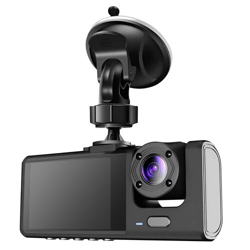 Dashcam Pare Brise Avant Arrière Intérieur 1080p LED 2 pouces Micro Noir