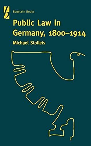 Public Law In Germany, 1800-1914