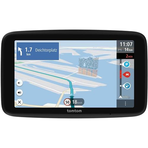 NouvelHorizonstore-GPS Voiture GO Advanced (6 Pouces infos trafic, essai des alertes de Zones de Danger, Carte Monde, mises ¿¿ Jour Via Wi-FI, Guidage sur Changement de Voie, rep¿¿res visuels, Fixation