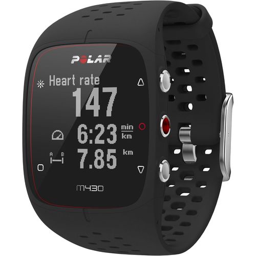 ASFASFq-M430 - Montre Running GPS avec suivi de la Fréquence Cardiaque - Noir - Taille M-L