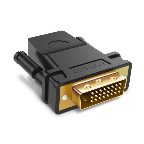 UGREEN Adaptateur DVI D 24 1 Mle vers HDMI Femelle 1080P Full HD Connecteur Plaqué Or