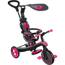Subzonal-Tricycle Explorer 4 En 1 - Tricycle Évolutif Et Draisienne Pour Les Tout-Petits De 10 Mois À 5 Ans - Version 1 - Rose