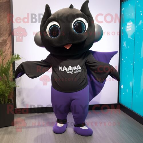 Personnage De Costume De Mascotte Redbrokoly Manta Ray Habillé Avec Un Pantalon De Yoga Et Des Lunettes