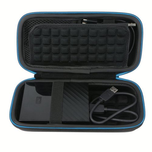 Pour WD My Passport / Samsung / Toshiba Portable Disque dur Externe Portable Étui Housse par Markstore (black 2)