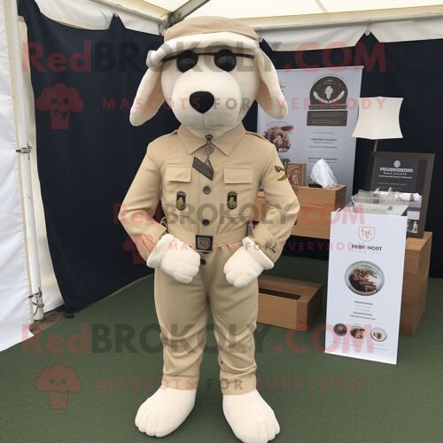 Mascotte Redbrokoly De Personnage Crème Special Air Service Déguisement Habillé D'une Robe Taille Empire Et De Pochettes