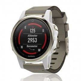 Montre GPS GARMIN Fenix 5 S Sapphire Goldtone bracelet Daim