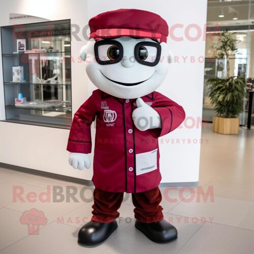 Personnage De Costume De Mascotte Redbrokoly De Docteur Marron Habillé D'un Polo Et D'enveloppes