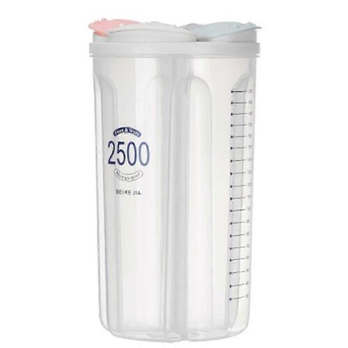 Réservoir De Stockage De Céréales Compartiment En Plastique Réservoir De Stockage Cuisine Boîte De Stockage Scellée Pour Aliments Ménagers, 4 Gri Js