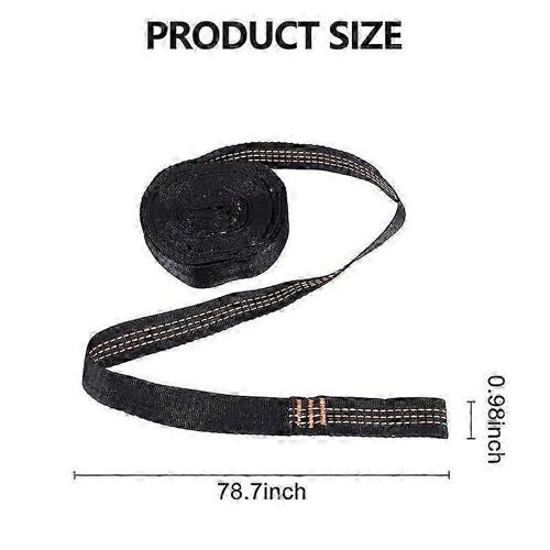 2 Pcs 5-Anneaux Haute Charge Porteuse Hamac Sangles Polyester Renforcé Pour Hamac Extérieur Maison-Orange Jp