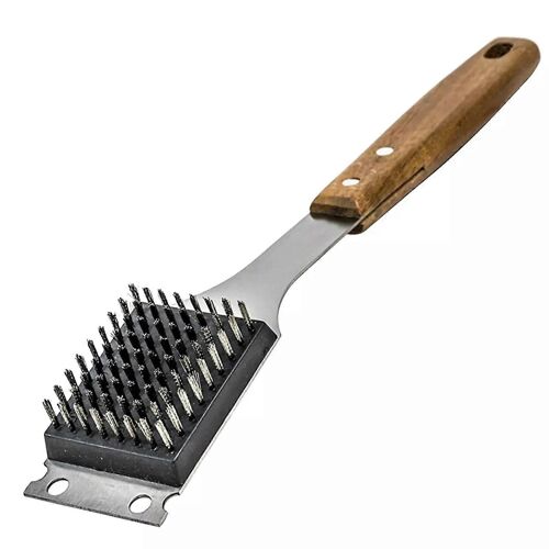 Brosse de nettoyage de gril Poils de fil d'acier inoxydable 15 pouces Barbecue Grattoir BBQ NOUVEAU