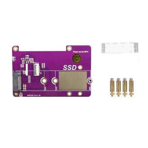 Pour la carte d'extension SSD Raspberry Pi5 pour le module de carte d'extension d'interface SSD Raspberry Pi5 PCIE vers M.2 NVME, A