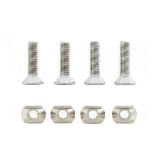 4pcs M8 Hydrofoil Montage Laiton T-Nuts Pour Le Surf Toutes Les Pistes D'hydrofoil Accessoires De Surf En Plein Air Argent