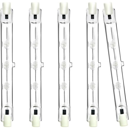 Kal-Pièces Ampoules Halogènes R7s 118mm 150w, Dimmable, J118 Ampoule Halogène Crayon, Tige Halogène R7s 118mm, R7s Ampoule Halogène 118mm, Pour Éclairage De Sécurité, Projecteurs Et Lampadaires