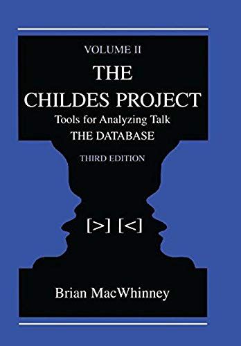 Macwhinney, B: The Childes Project