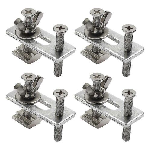 4Pcs T-Track Mini Hold Down Clamp Kit avec machine à graver en fer Machine à graver Plaque Clamp Fixture pour C JP