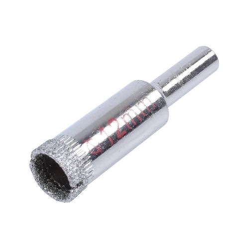 Foret de scie cloche en métal à pointe de diamant de 12 mm pour carreaux de céramique en verre js