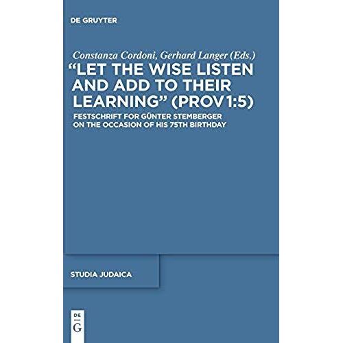 Let The Wise Listen And Add To Their Learning" (Prov 1:5)
