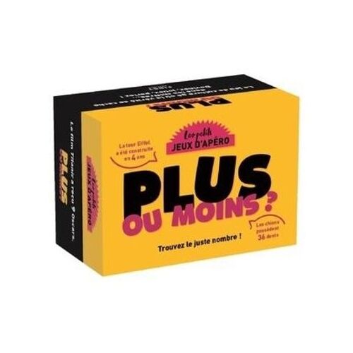 Plus Ou Moins ?