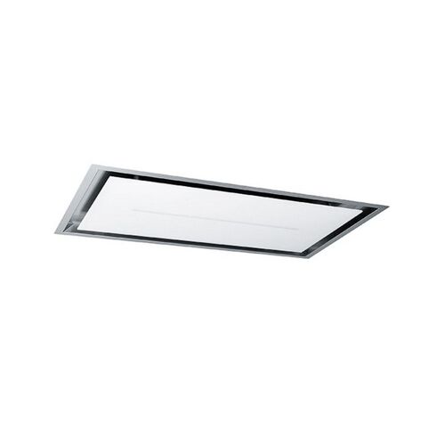 Hotte Plafond 90cm 905m3/H Verre/Blanc 6627962 High Confidence Plus 900