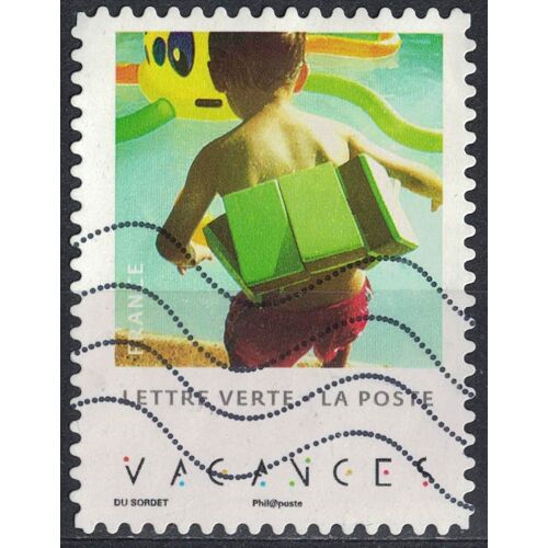 France 2019 Oblitéré Used Carnet Enfants En Vacances Première Photo