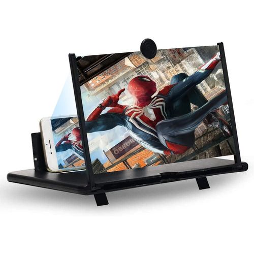 Loupe À Écran, 16 Pouces 3D Loupe Portable Telephone, Adapté Pour Regarder Des Vidéos Sur Tous Les Smartphones[Z430]