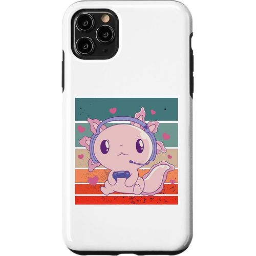 Axolotl Jeu Contrôleur De Casque Kawaii Adorable Drôle Coque Pour Iphone 11 Pro Max[Z1032]