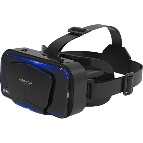 Lunettes De Réalité Virtuelle 3d - Montées Sur La Tête - Compatibles Avec Les Smartphones Android, Windows Et Ios De 3,5 À 7,25 Pouces - Noir[Z530]