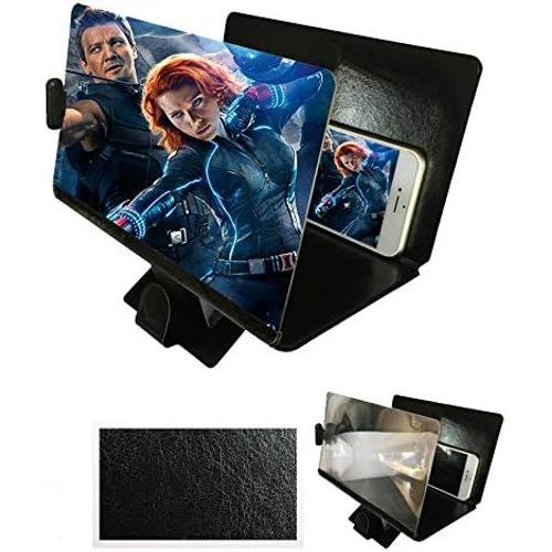 Magnifier Écran 3D Universel Portable Pour Tous Les Types De Smartphones - Loupe Grossissante Avec Effet 3D - Noir[Z1384]