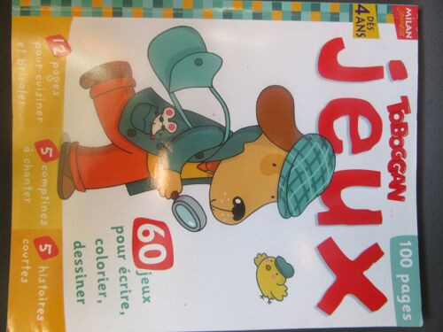 Toboggan Jeux 27 : 60jeux Pour Écrire Colorier Dessiner