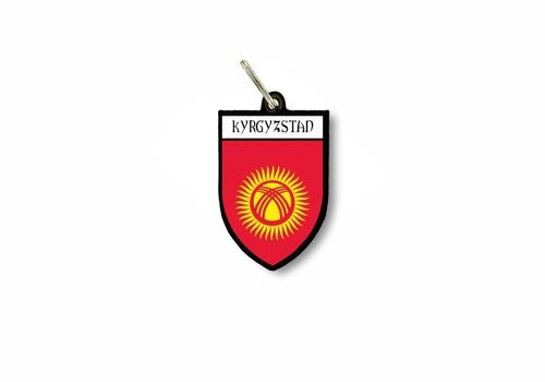 Porte Cles Clefs Cle Drapeau Collection Ville Blason Kirghizstan Kirghize