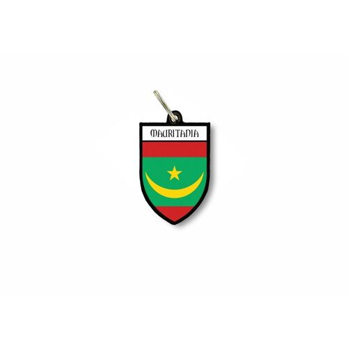 Porte Cles Clefs Cle Drapeau Collection Ville Blason Mauritanie Mauritanien