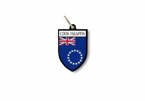 Porte Cles Clefs Cle Drapeau Collection Ville Blason Iles Cook
