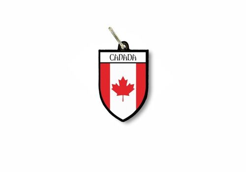 Porte Cles Clefs Cle Drapeau Collection Ville Blason Canada Canadien