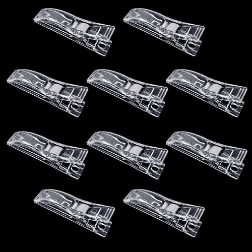 Kalanka-10 Pièces Pinces À Rideaux Pour Stores En Papier, Pinces En Plastique Transparent Pour Stores Temporaires Pinces À Rideaux Pour Stores Occultants En Papier Temporaires
