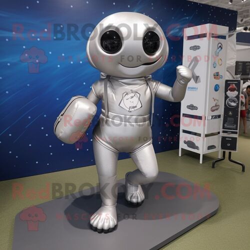 Personnage De Costume De Mascotte Redbrokoly De Gant De Baseball Argenté Vêtu D'un Maillot De Bain Une Pièce Et De Sacs Messenger