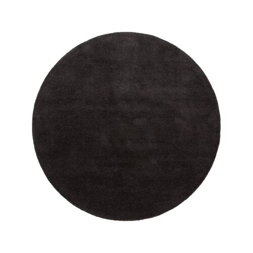 Benuta Naturals Tapis En Laine Rond Bent Anthracite Diamètre 150 Cm Rond